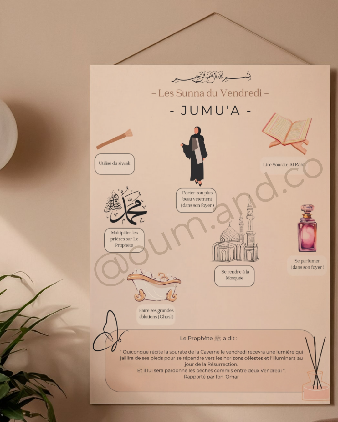 Surprise Oum&Co - Affiche Les Sunna du vendredi d’une petite muslima