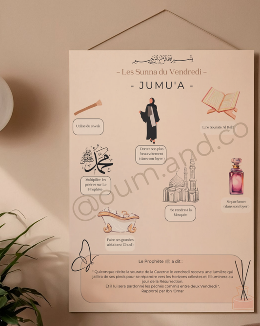 Surprise Oum&Co - Affiche Les Sunna du vendredi d’une petite muslima